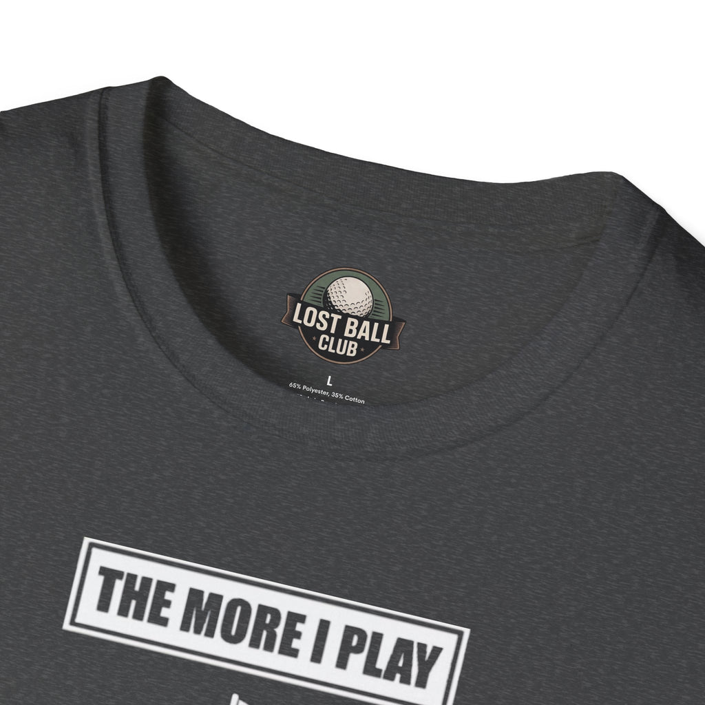 Golf T-Shirt — "The More Balls I Donate To Nature" Funny Golf Shirt for Players & Gifts