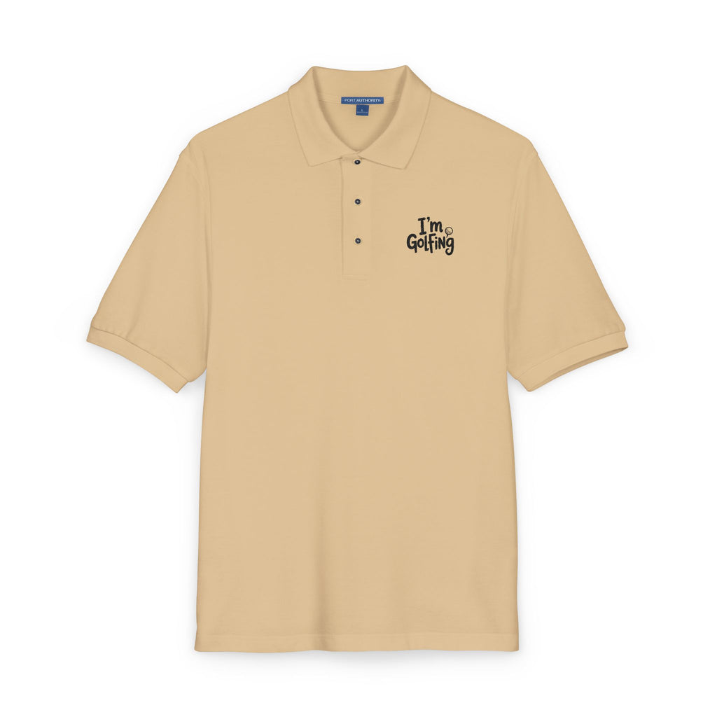 Golfing Embroidered Polo Shirt — "I'm Golfing" Chest Logo