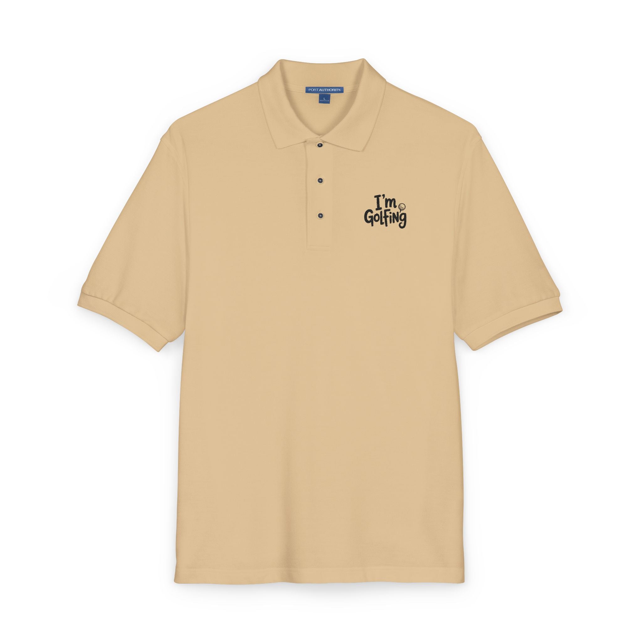 Golfing Embroidered Polo Shirt — "I'm Golfing" Chest Logo