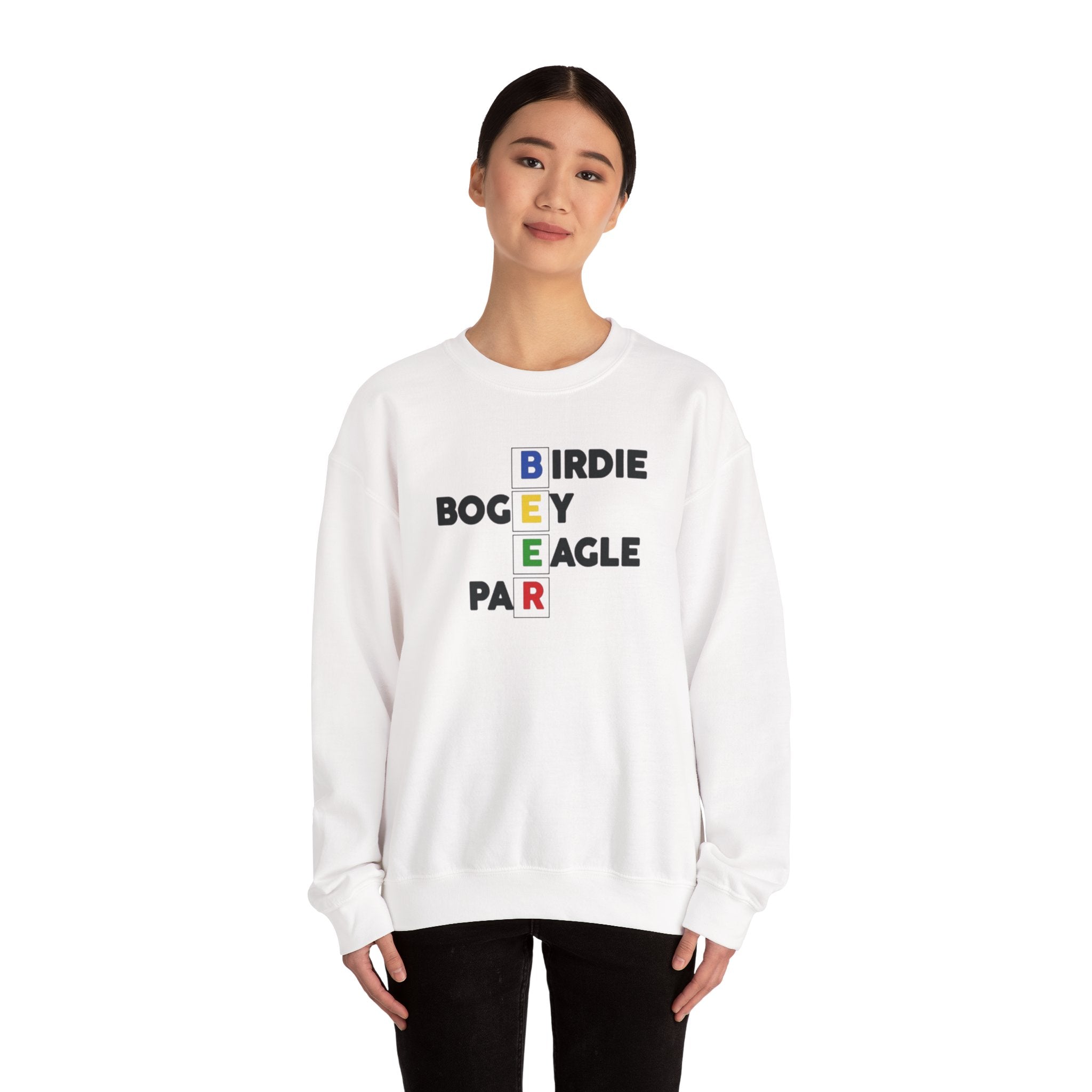 Golf Score Crossword Crewneck Sweatshirt