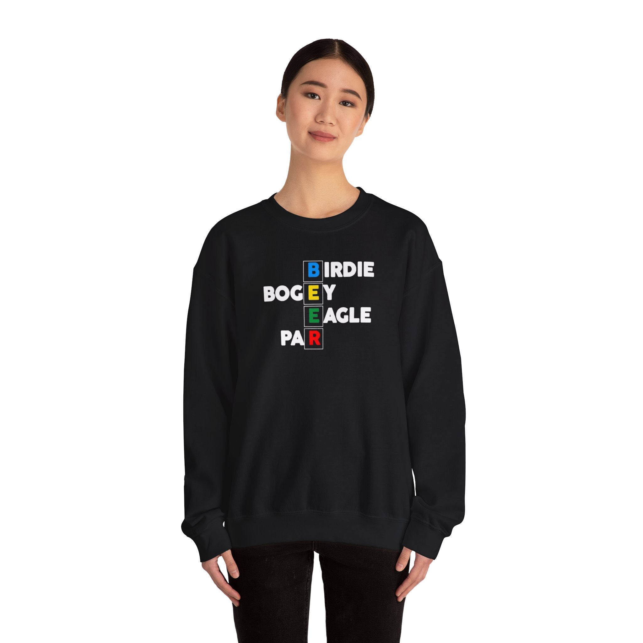 Golf Score Acronym Sweatshirt — Birdie Bogey Eagle Par Crewneck