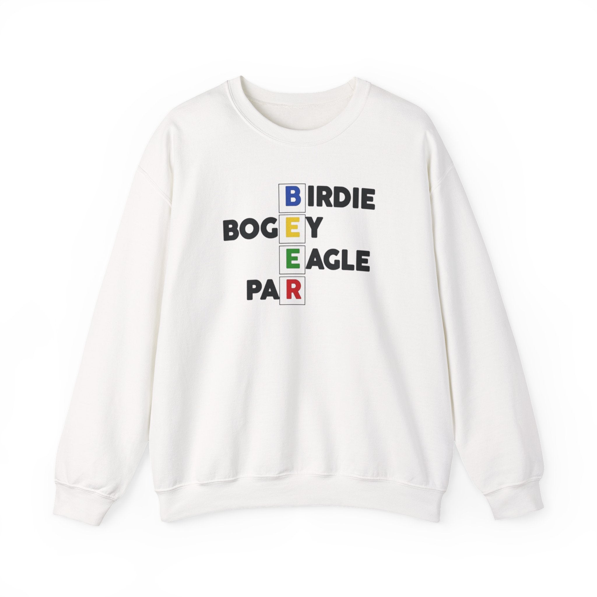 Golf Score Crossword Crewneck Sweatshirt