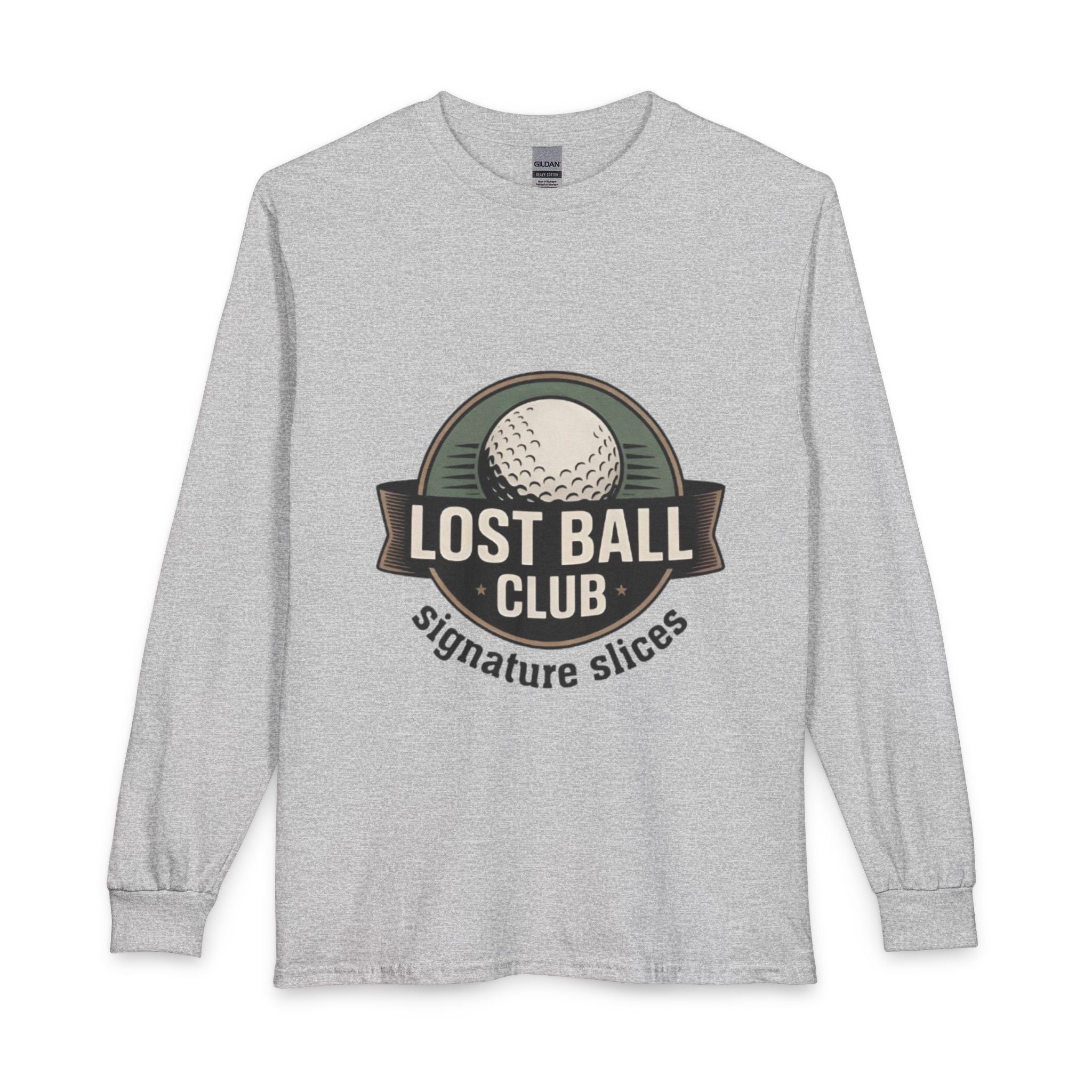 Lost Ball Club Long Sleeve Tee — Golf Humor "Signature Slices"