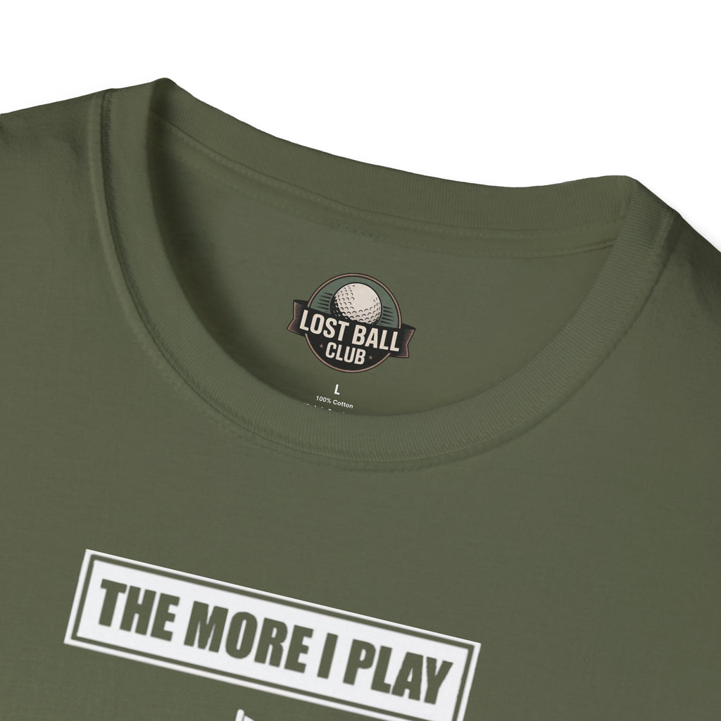 Golf T-Shirt — "The More Balls I Donate To Nature" Funny Golf Shirt for Players & Gifts