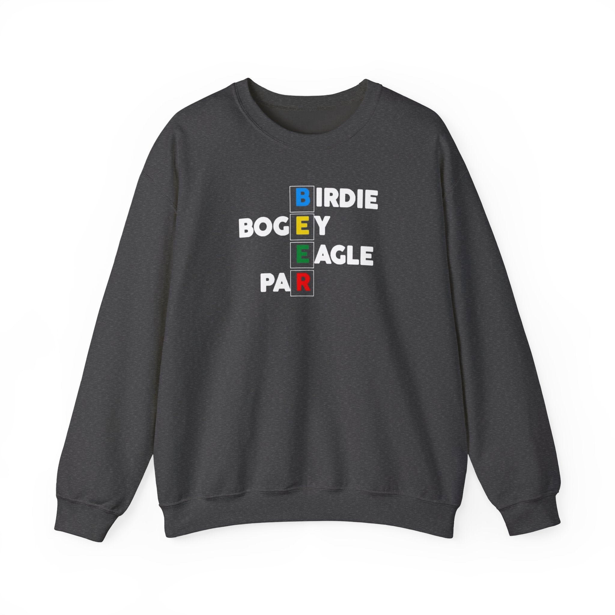 Golf Score Acronym Sweatshirt — Birdie Bogey Eagle Par Crewneck