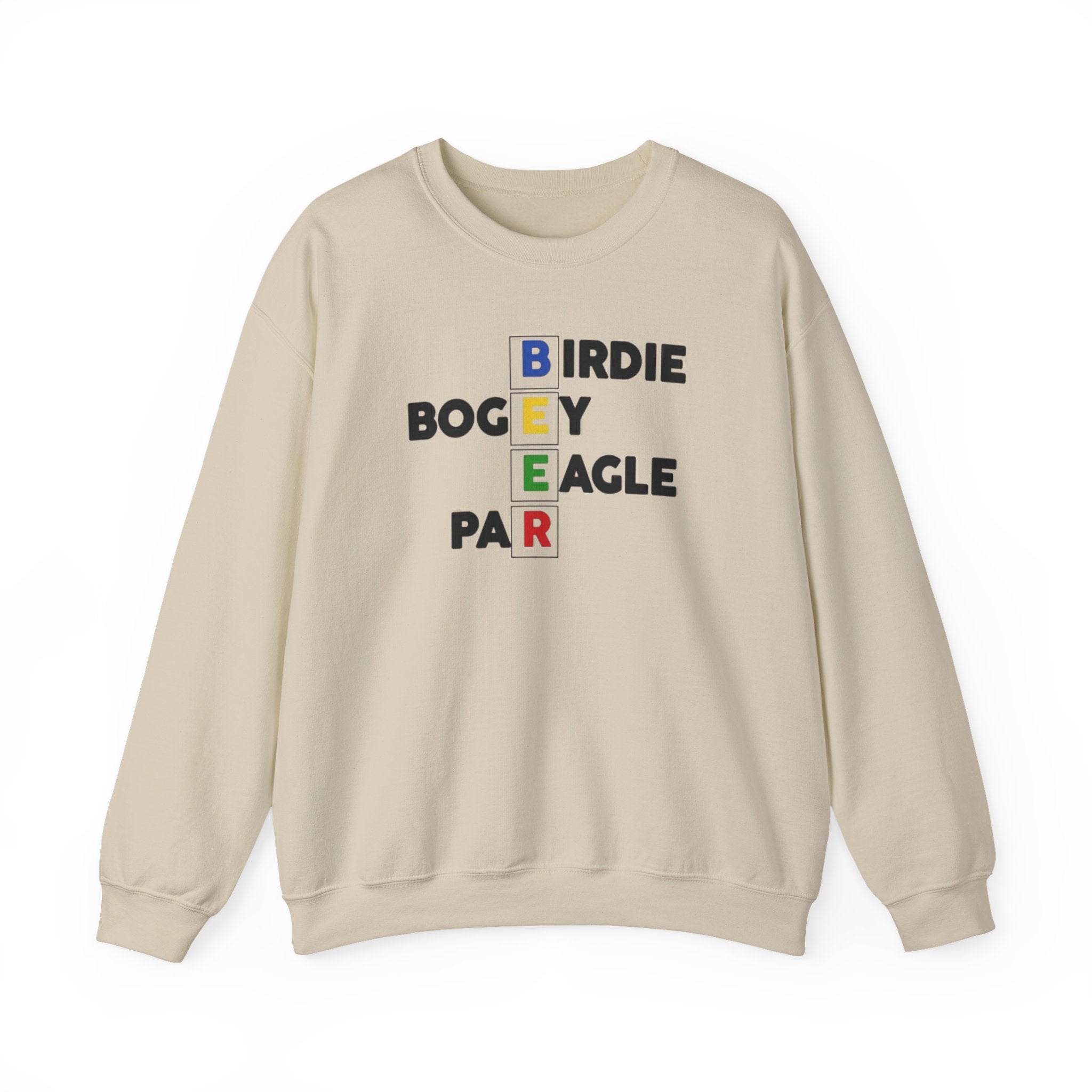 Golf Score Crossword Crewneck Sweatshirt