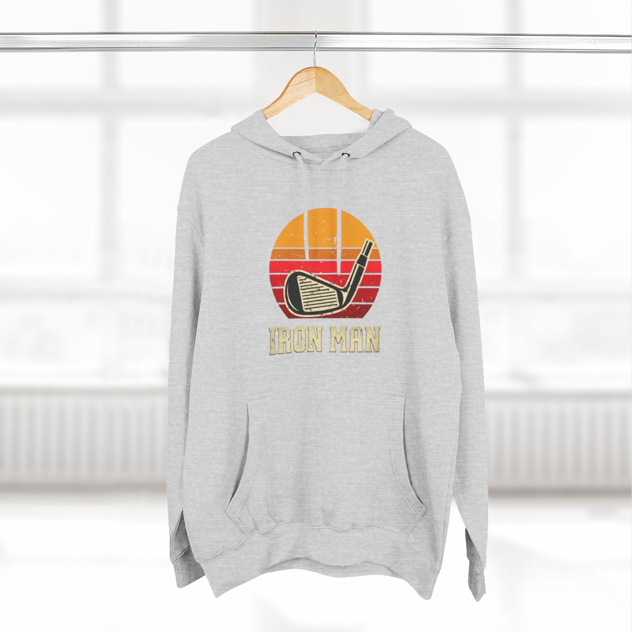 Vintage Sunset Graphic Fleece Hoodie