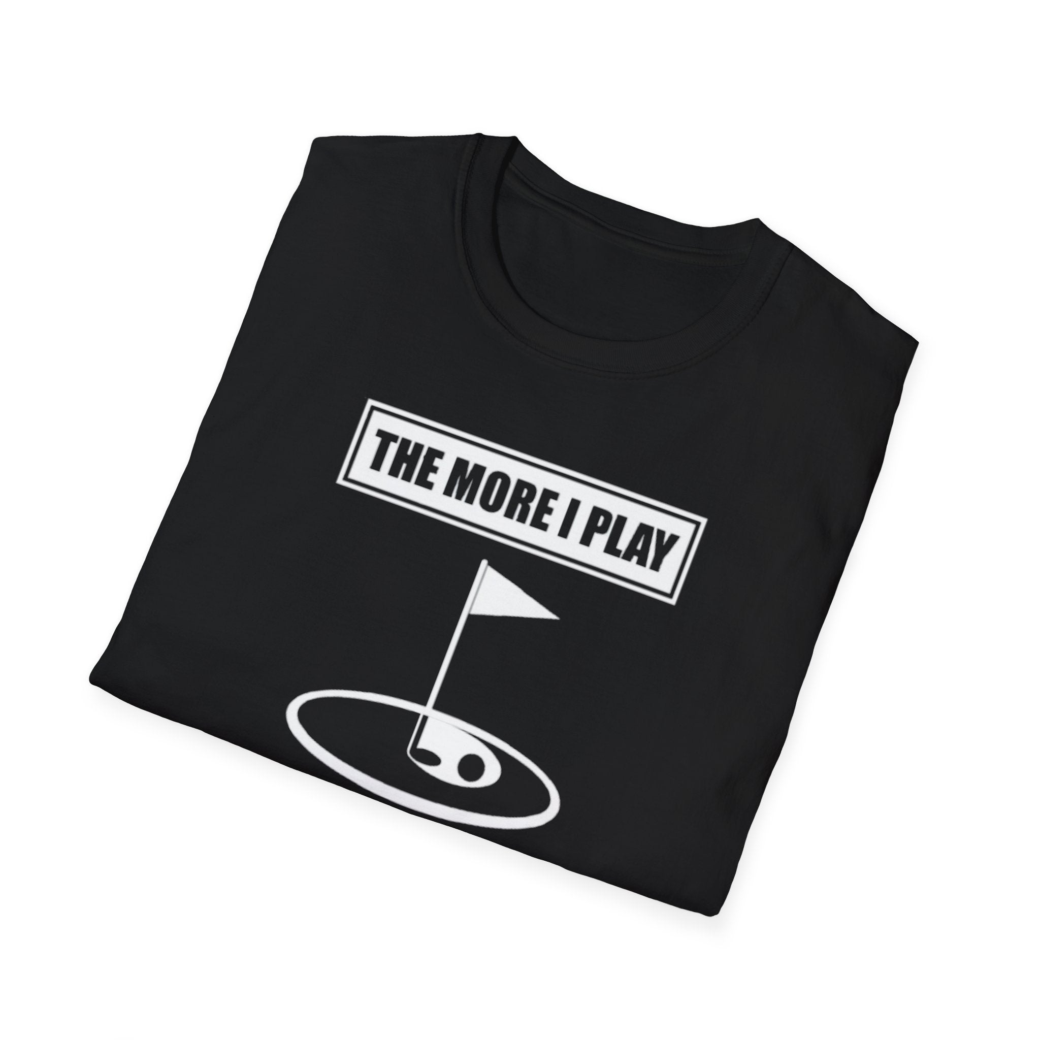 Golf T-Shirt — “The More I Play the More I Can Blame the Wind” Funny Golf Shirt for Golfers