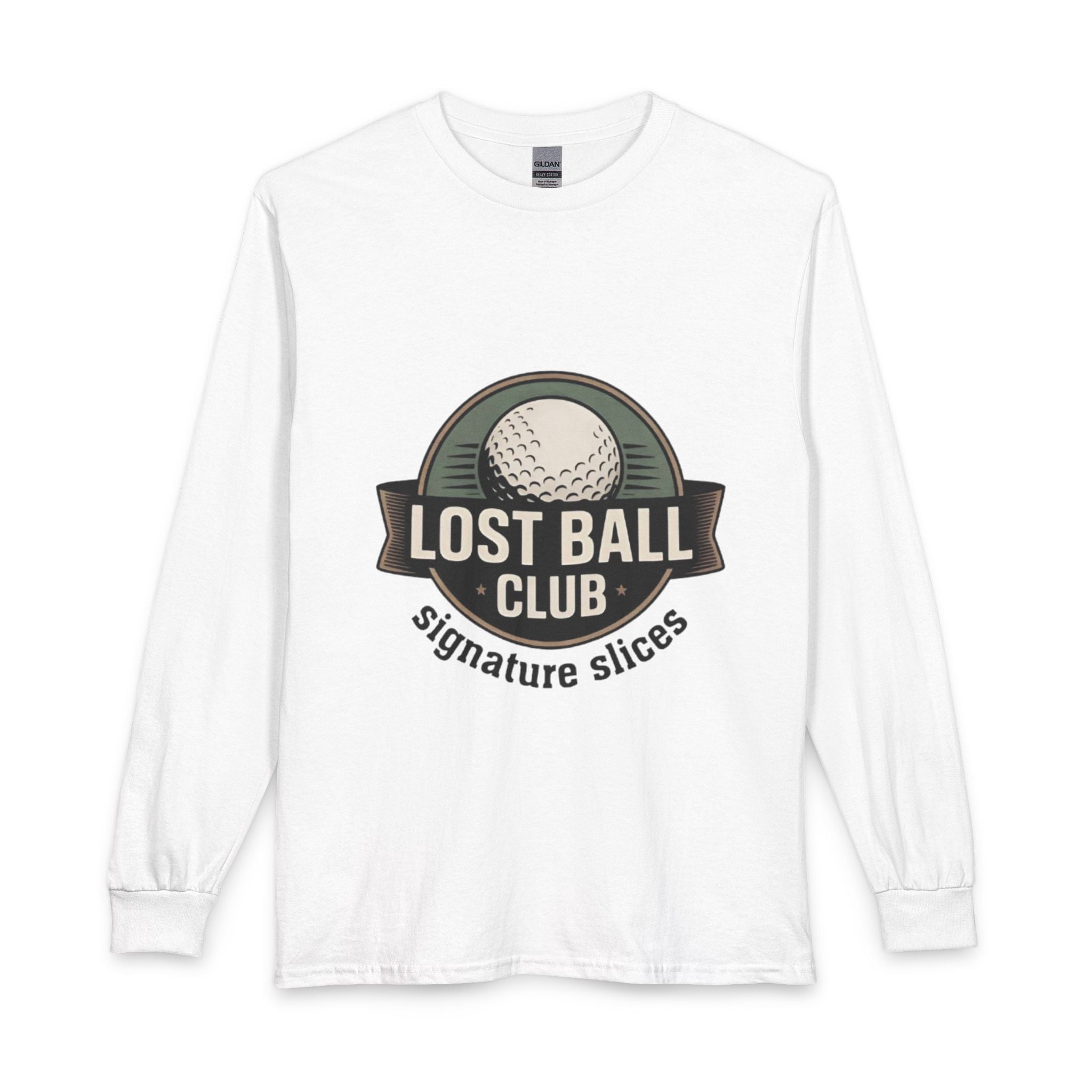Lost Ball Club Long Sleeve Tee — Golf Humor "Signature Slices"