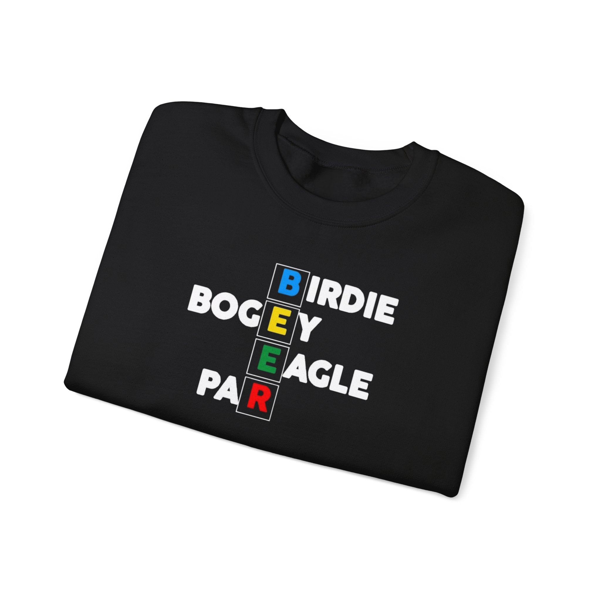 Golf Score Acronym Sweatshirt — Birdie Bogey Eagle Par Crewneck