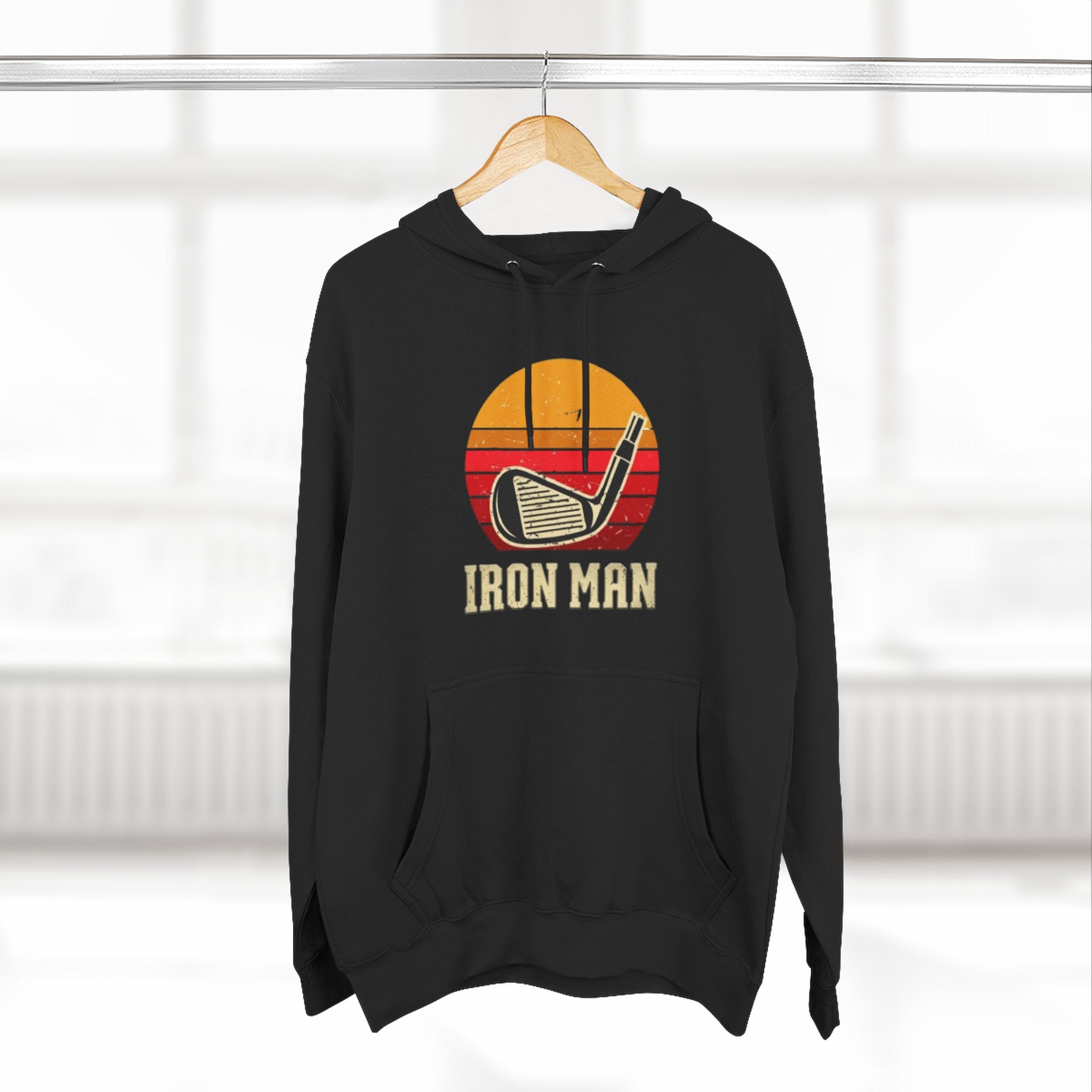 Vintage Sunset Graphic Fleece Hoodie