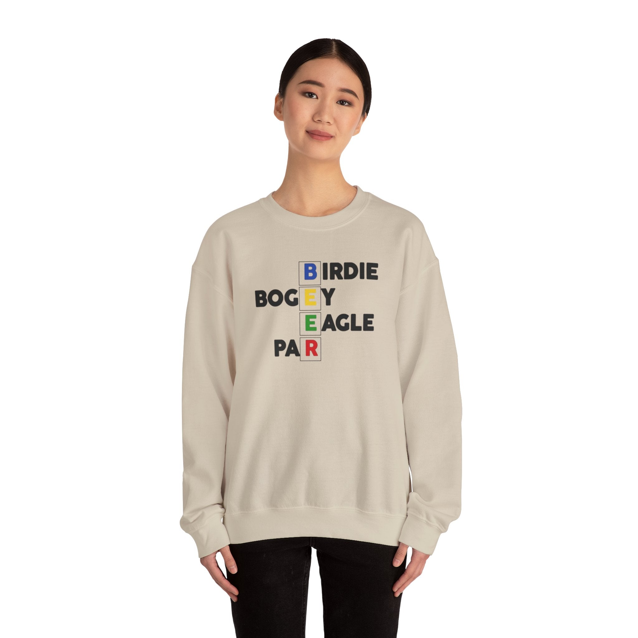 Golf Score Crossword Crewneck Sweatshirt