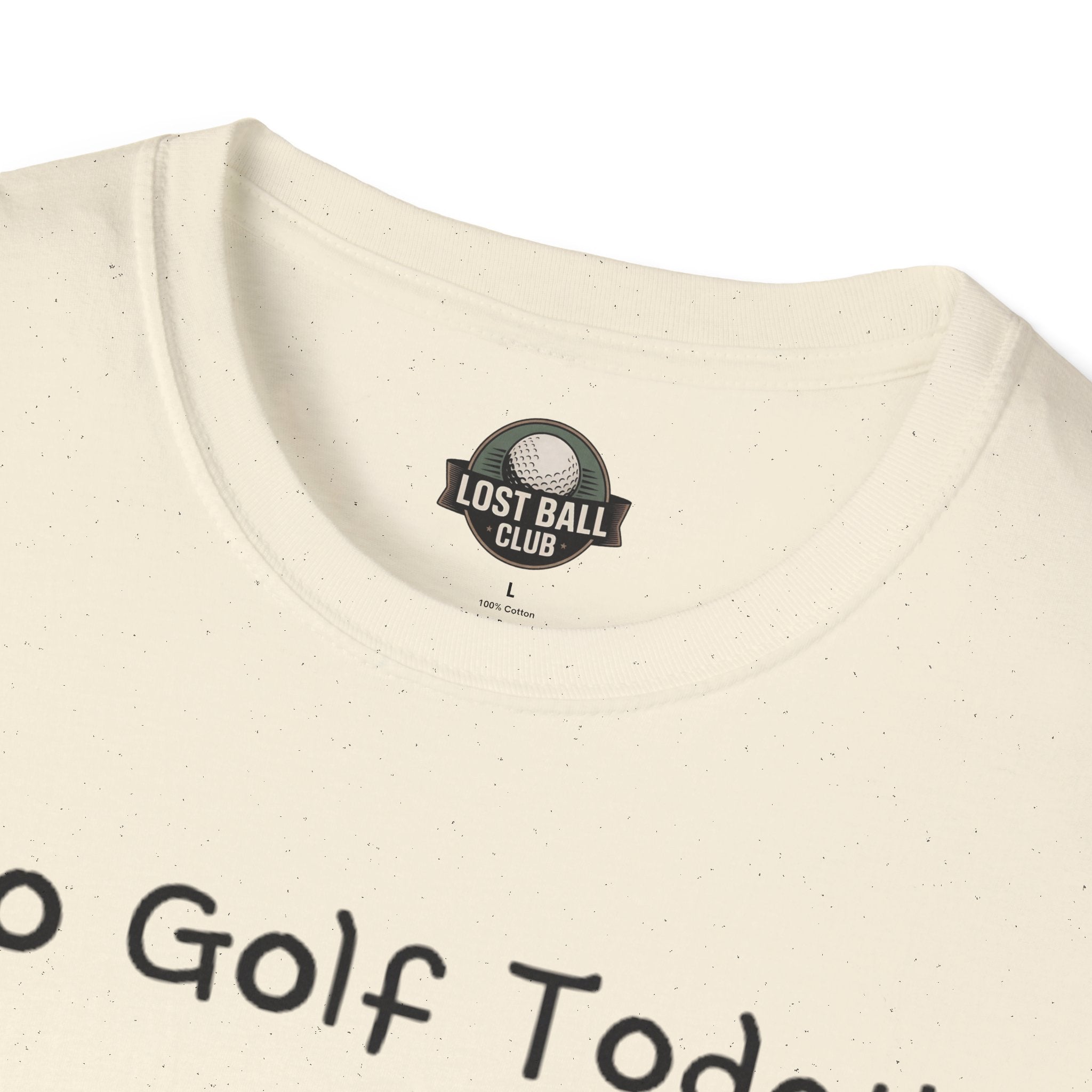 No Golf Today T-Shirt — Funny Stick Figure Golf Humor Tee