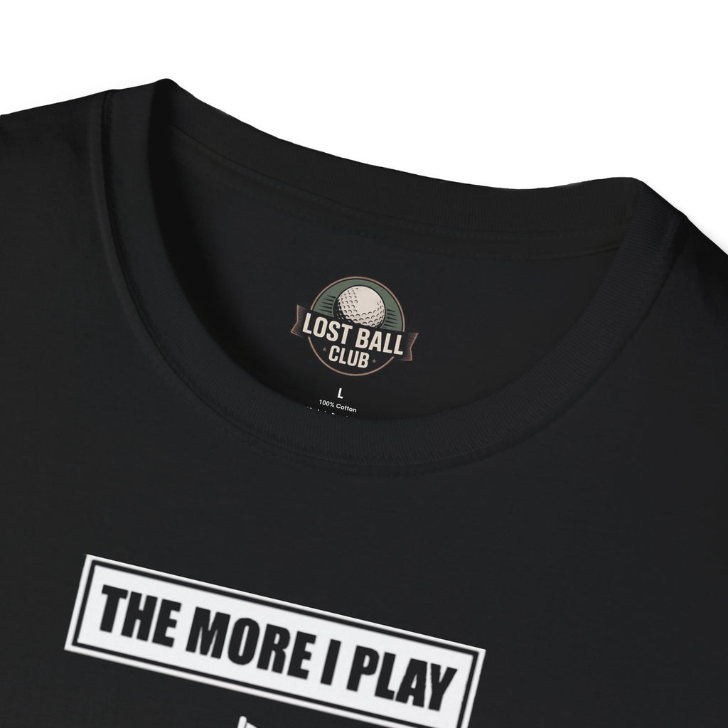 Golf T-Shirt — "The More Balls I Donate To Nature" Funny Golf Shirt for Players & Gifts
