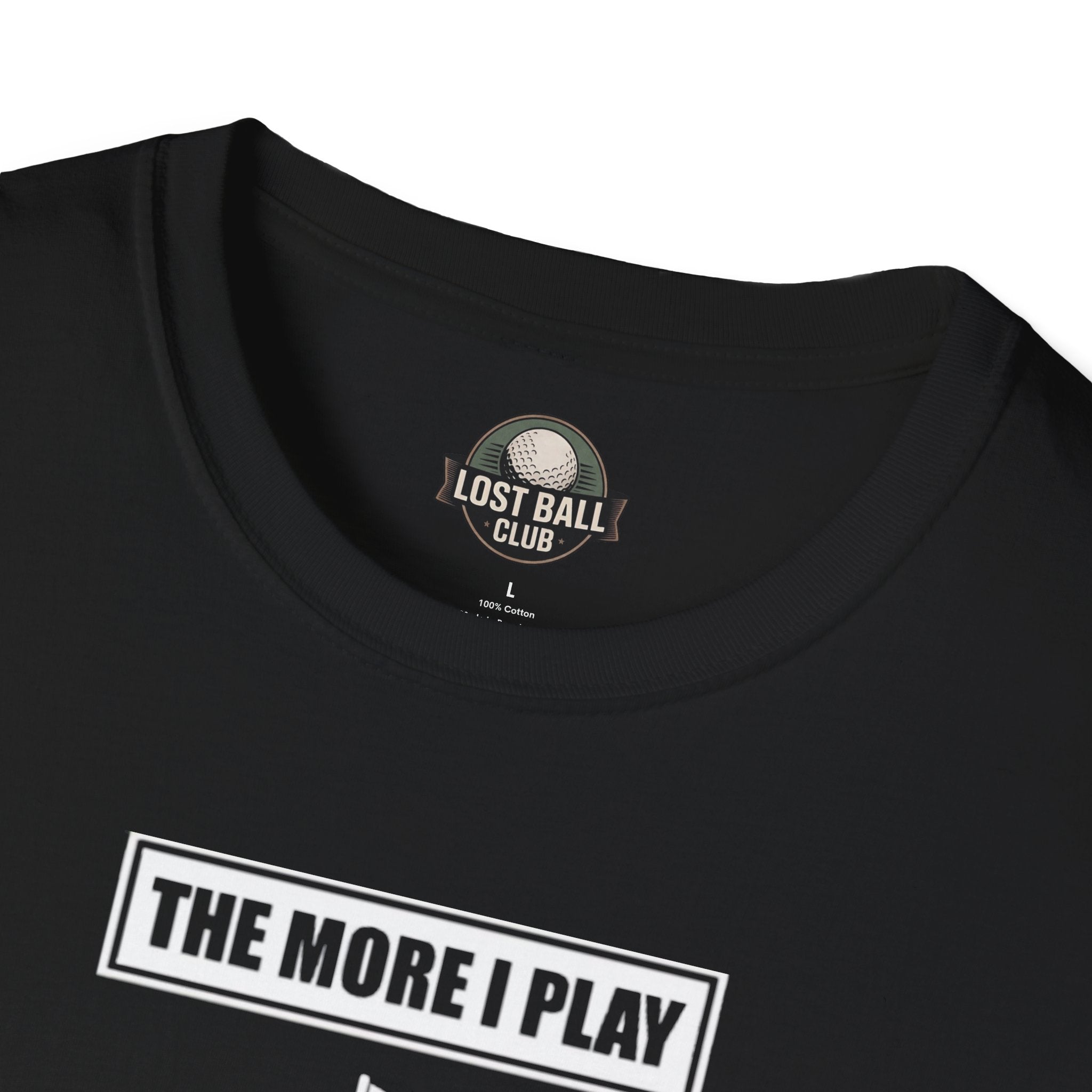 Golf T-Shirt — "The More Balls I Donate To Nature" Funny Golf Shirt for Players & Gifts