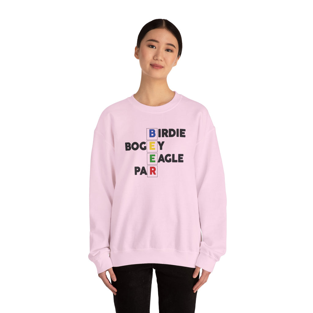 Golf Score Crossword Crewneck Sweatshirt