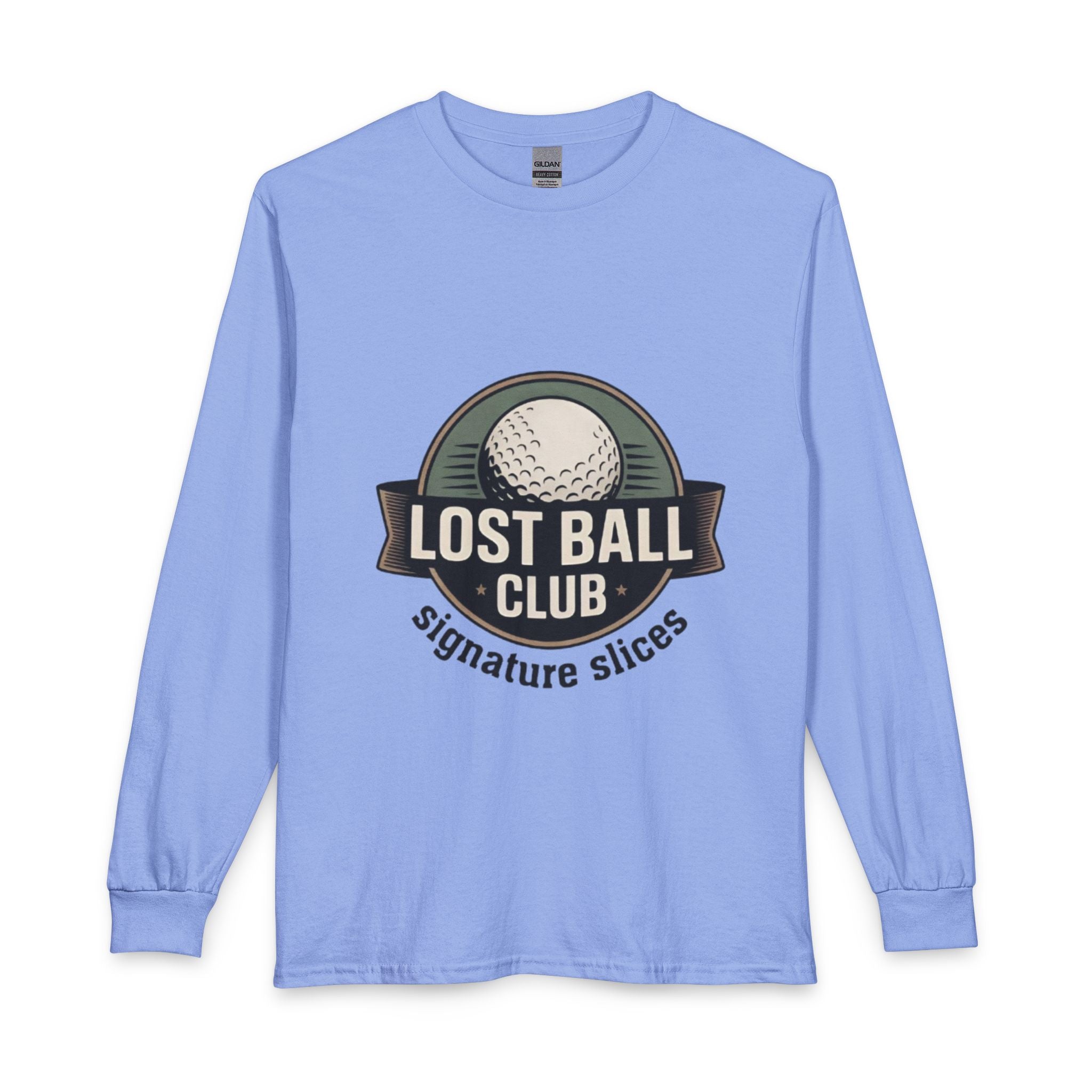 Lost Ball Club Long Sleeve Tee — Golf Humor "Signature Slices"
