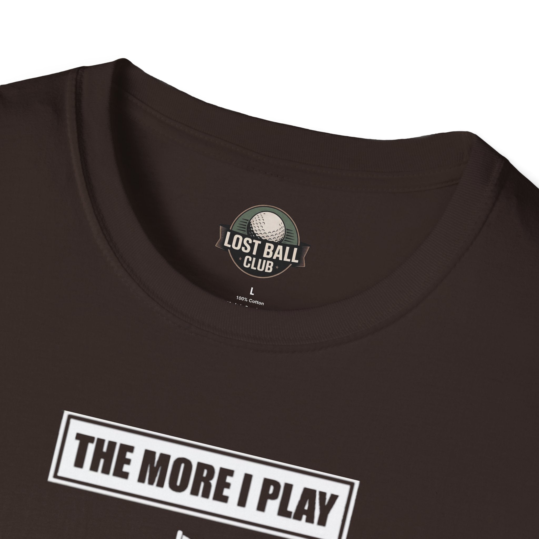 Golf T-Shirt — "The More Balls I Donate To Nature" Funny Golf Shirt for Players & Gifts
