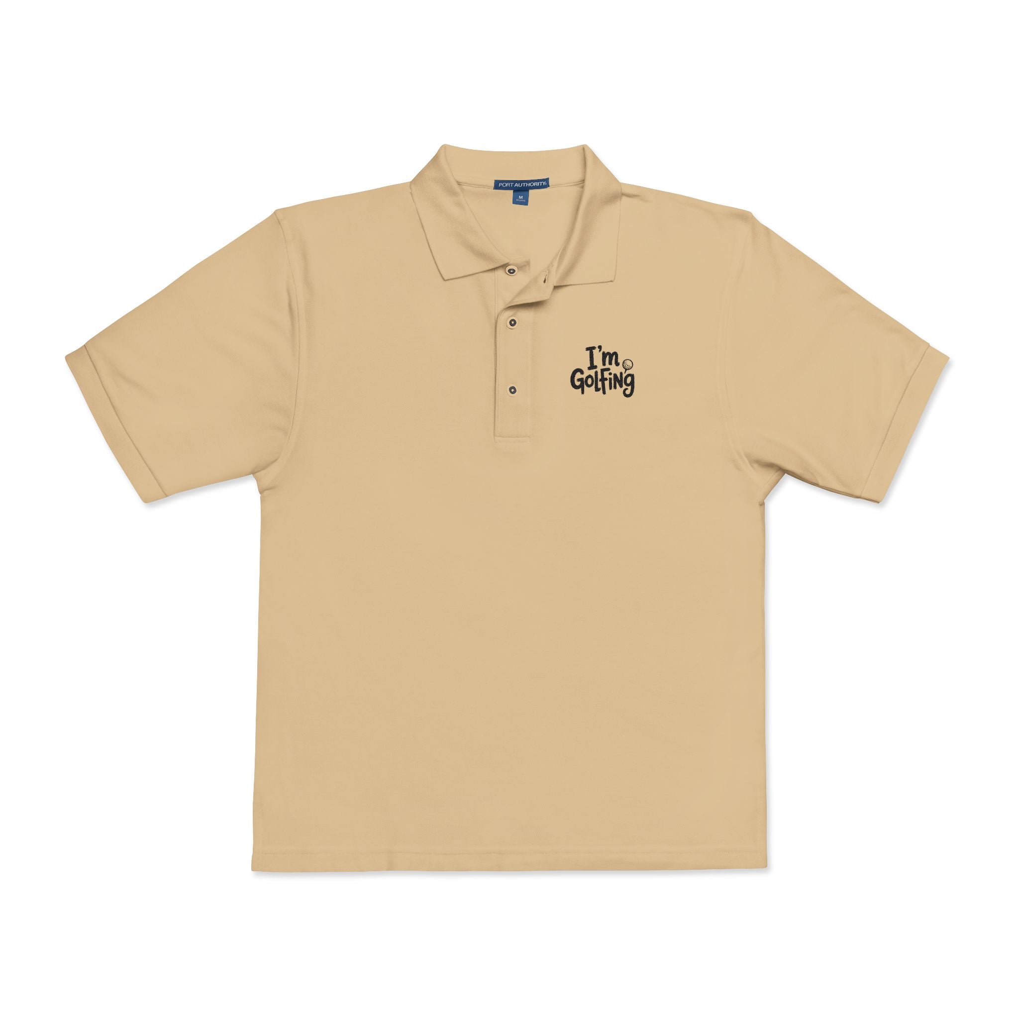 Golfing Embroidered Polo Shirt — "I'm Golfing" Chest Logo