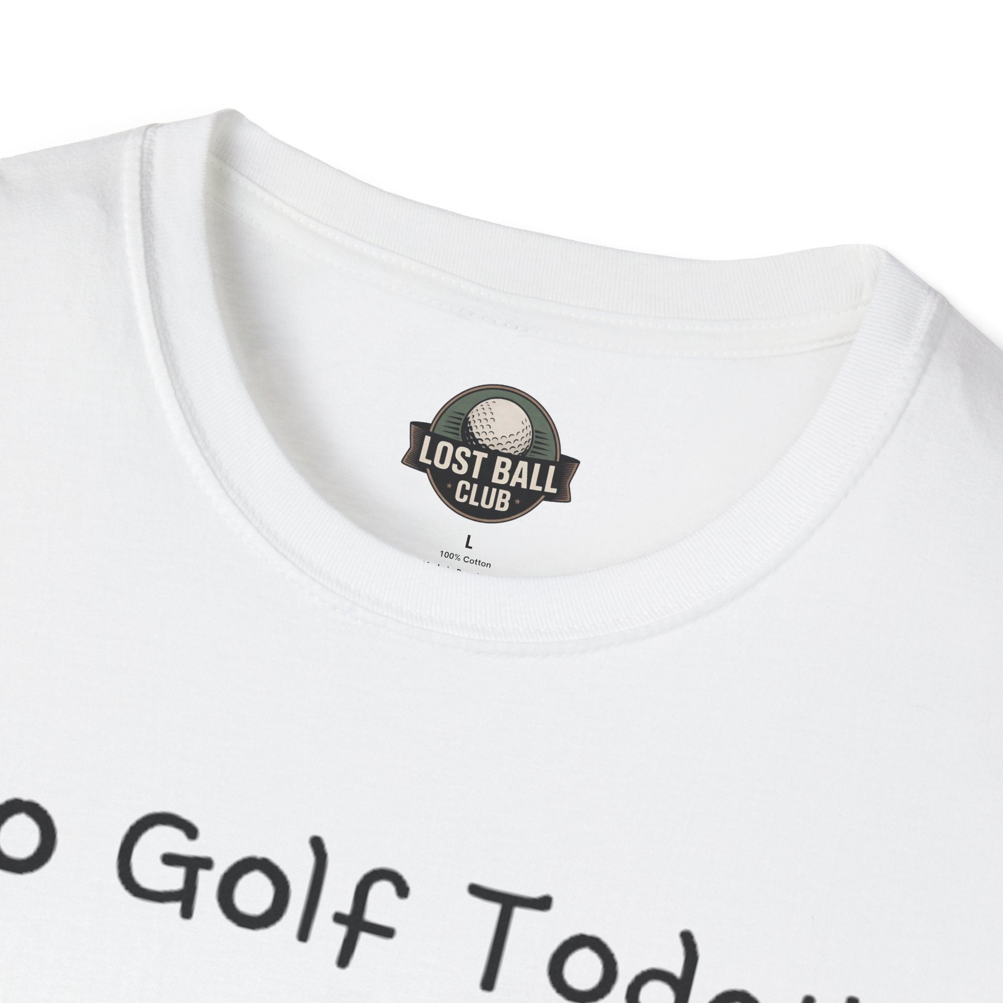 No Golf Today T-Shirt — Funny Stick Figure Golf Humor Tee