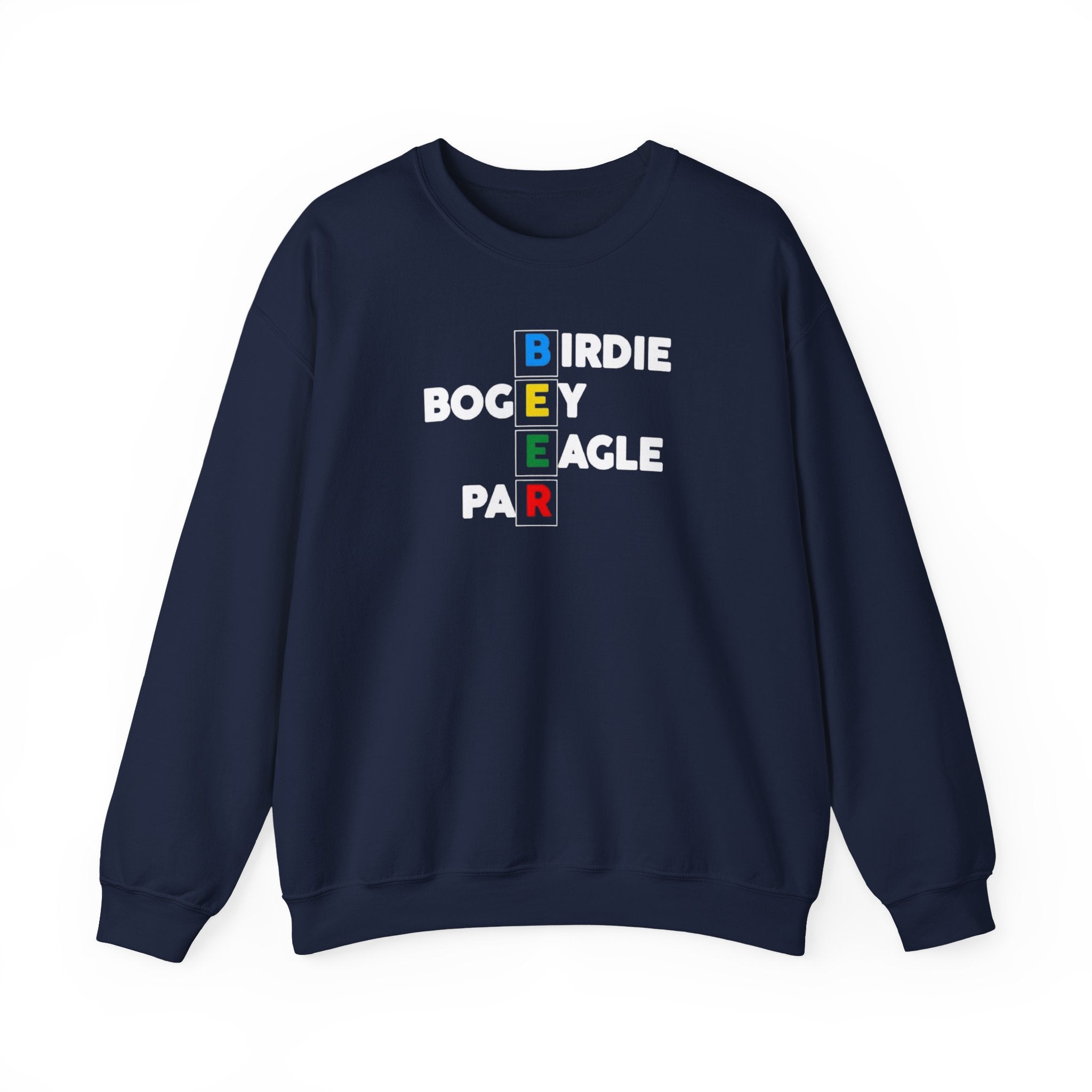 Golf Score Acronym Sweatshirt — Birdie Bogey Eagle Par Crewneck