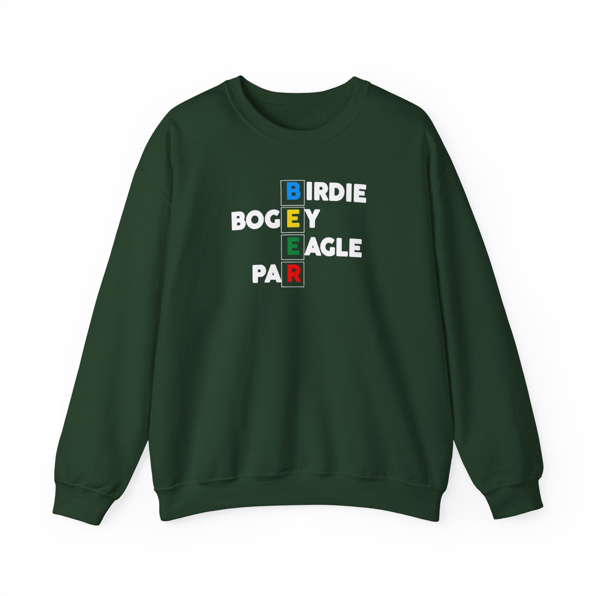 Golf Score Acronym Sweatshirt — Birdie Bogey Eagle Par Crewneck