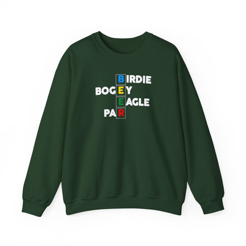 Golf Score Acronym Sweatshirt — Birdie Bogey Eagle Par Crewneck