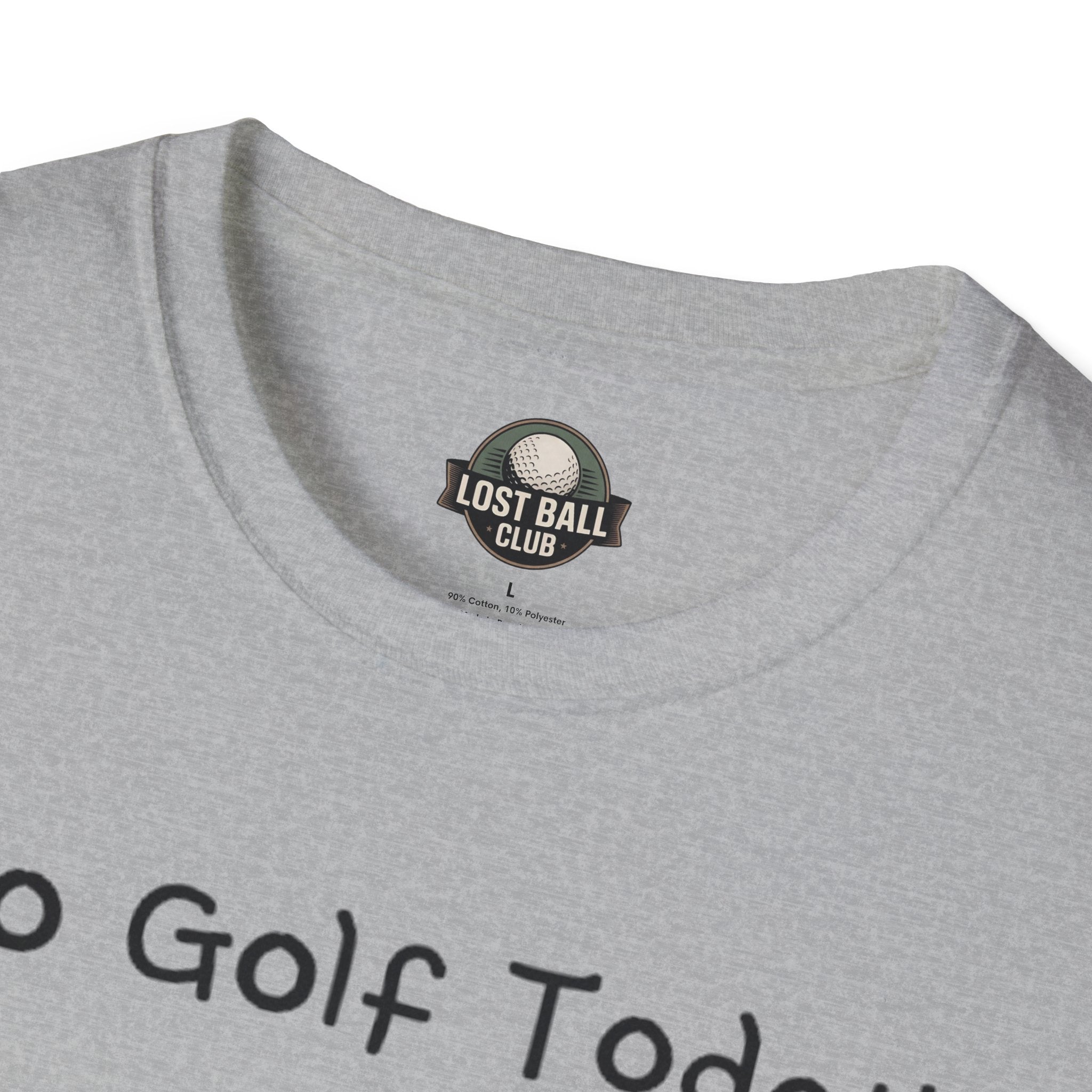 No Golf Today T-Shirt — Funny Stick Figure Golf Humor Tee